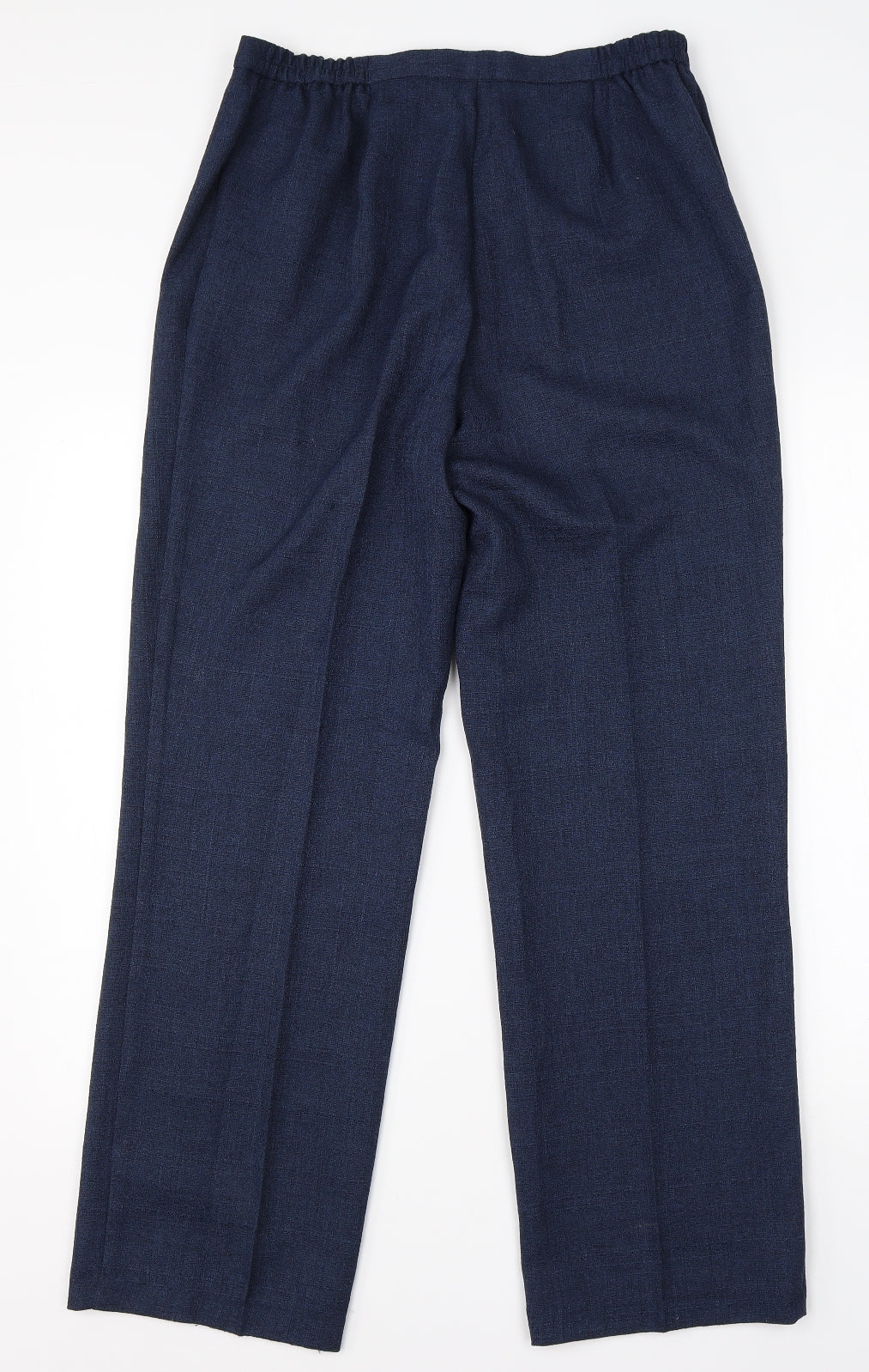 Wardrobe Womens Blue  Polyester Dress Pants Trousers Size 14 L28 in Regular