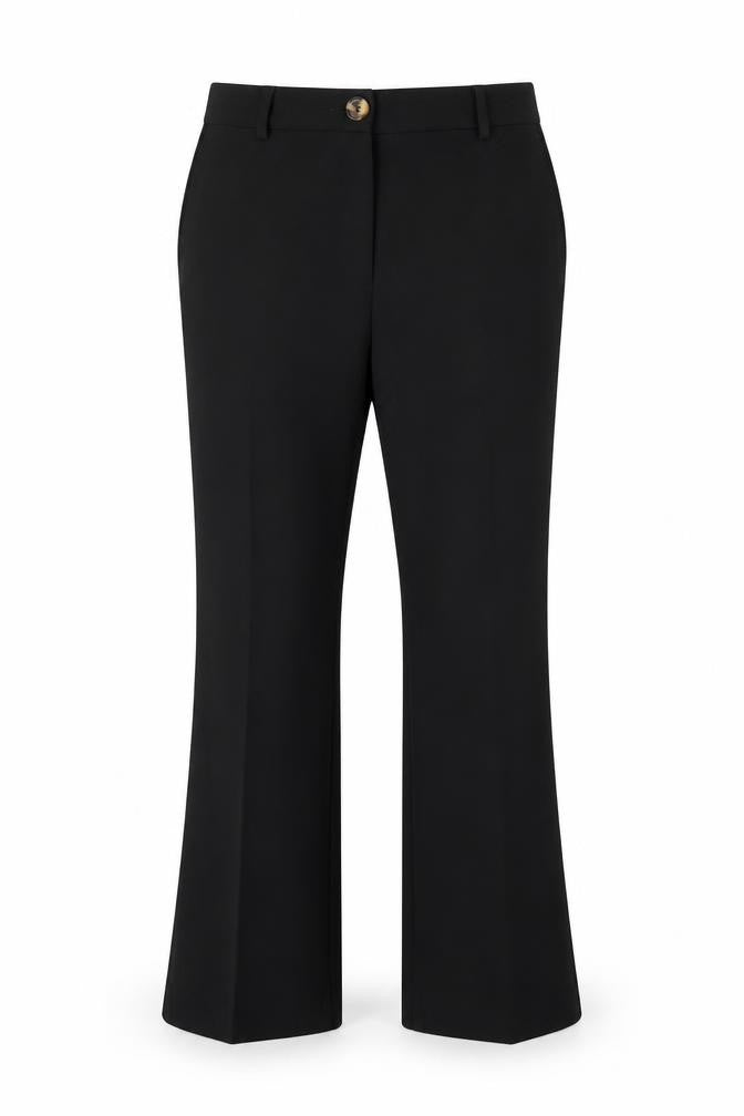 Marks & Spencer Womens Black  Viscose Dress Pants Trousers Size 12 L27 in Regular