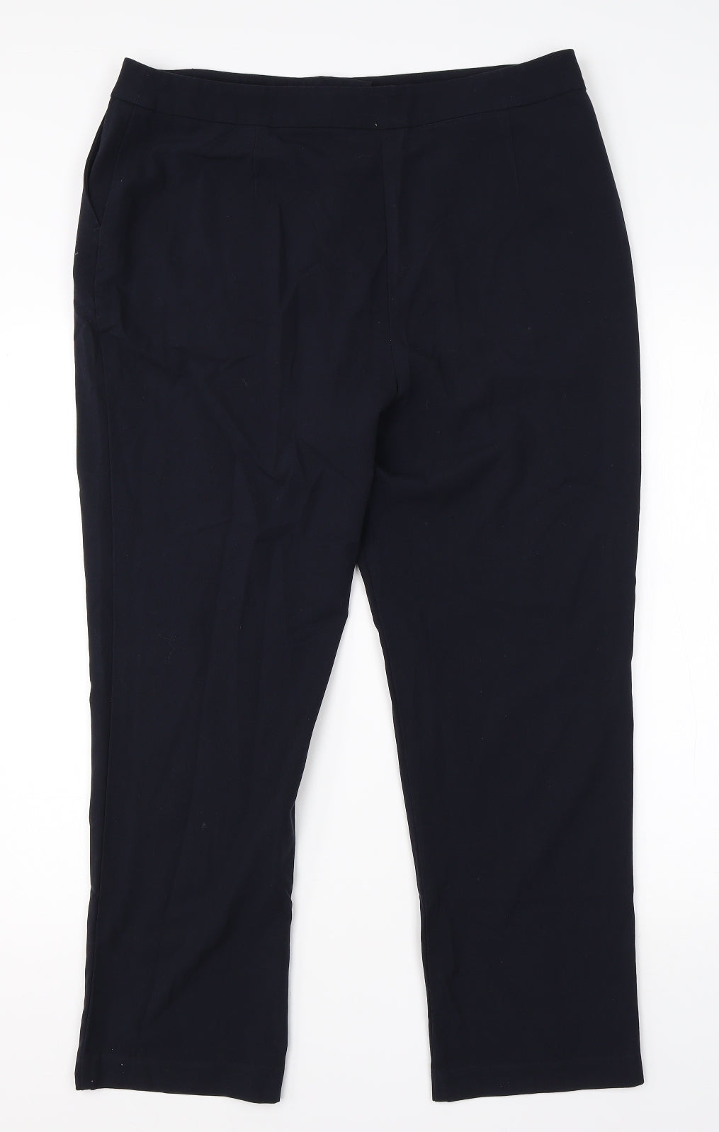 Isle Womens Blue  Viscose Dress Pants Trousers Size 16 L24 in Regular