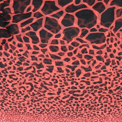 PARK MCCA Womens Multicoloured Animal Print  Basic Blouse Size 10 Round Neck