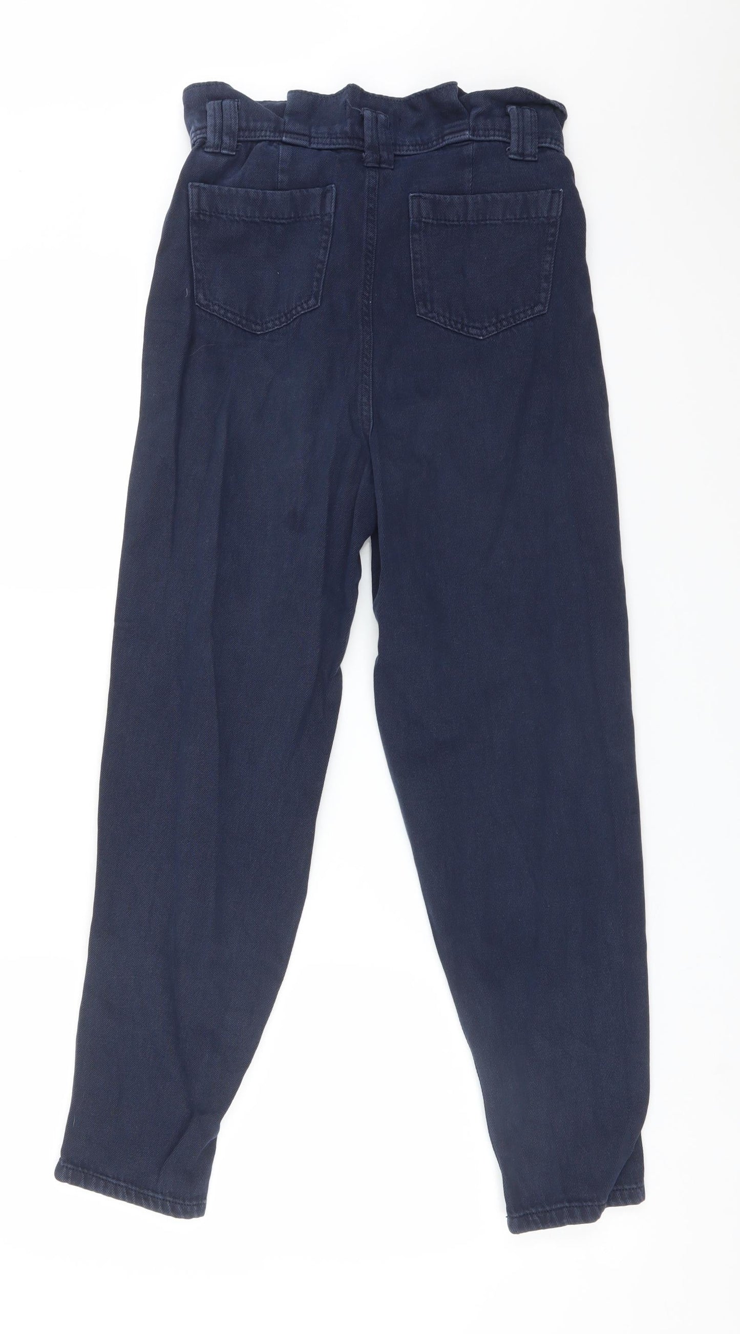 Per Una Womens Blue  Cotton Straight Jeans Size 6 L28 in Regular