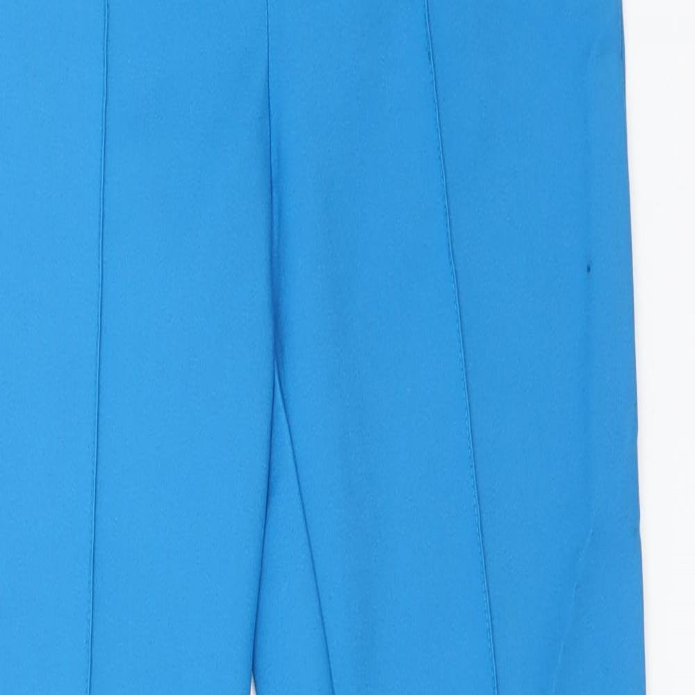 ASOS Womens Blue  Cotton Carrot Trousers Size 8 L26 in Regular