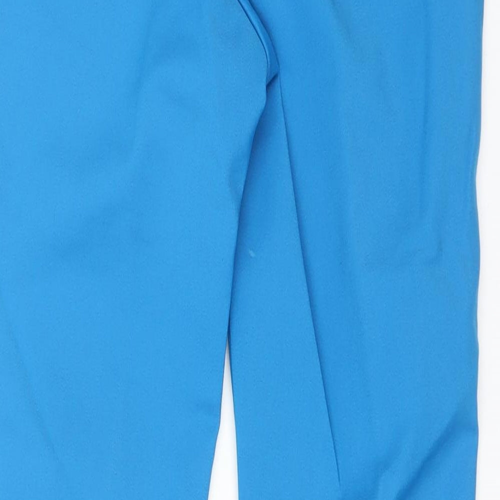 ASOS Womens Blue  Cotton Carrot Trousers Size 8 L26 in Regular