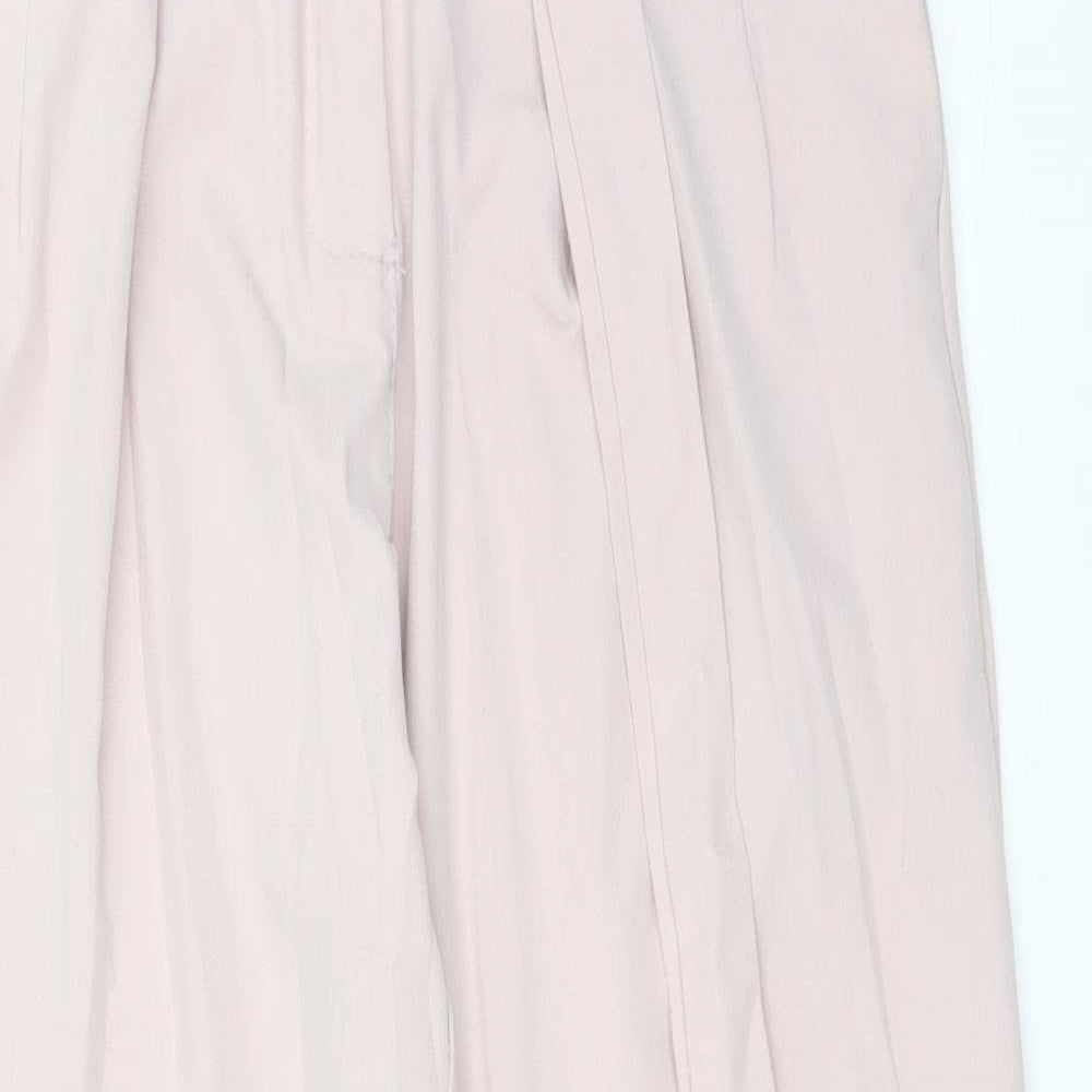 Boohoo Womens Pink  Polyester Carrot Trousers Size S L27 in Regular