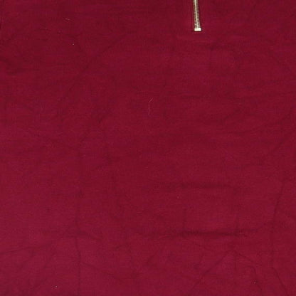 M&Co Womens Pink Round Neck  Viscose Pullover Jumper Size 12