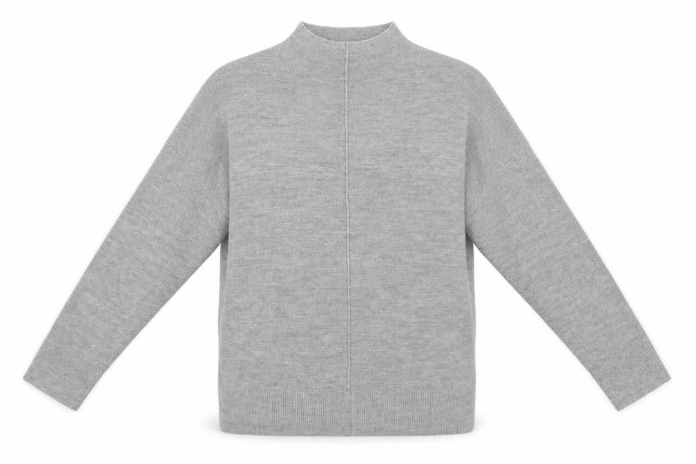 Marks & Spencer Womens Grey High Neck   Pullover Jumper Size M
