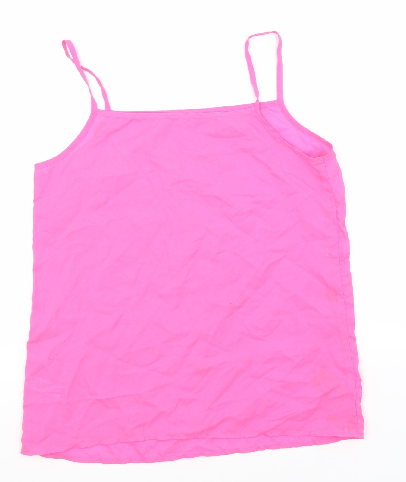 George Girls Pink  Polyester Basic Tank Size 13-14 Years Off the Shoulder
