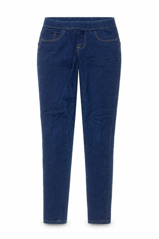 Denim & Co. Womens Blue  Cotton Skinny Jeans Size 8 L27 in Regular