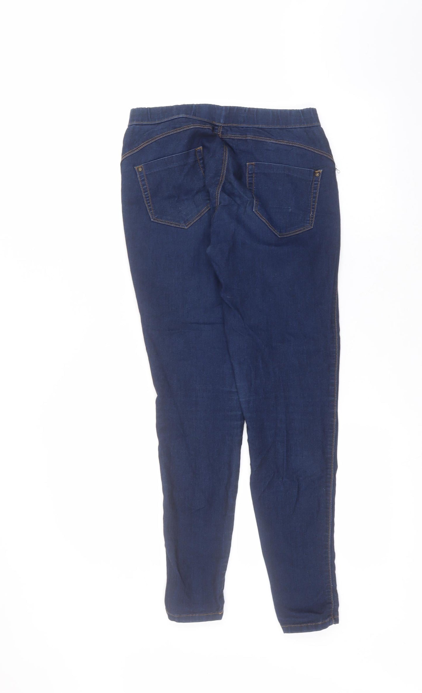 Denim & Co. Womens Blue  Cotton Skinny Jeans Size 8 L27 in Regular