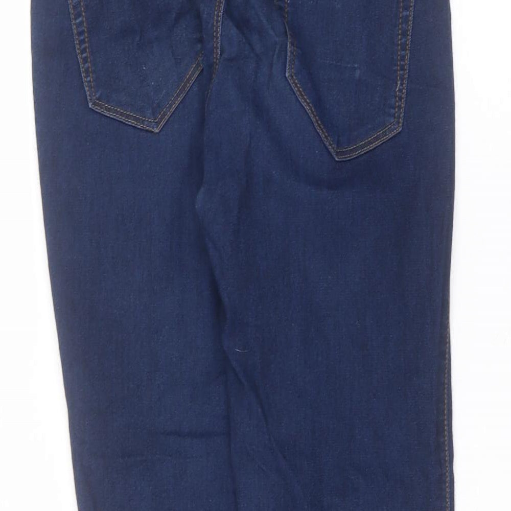 Denim & Co. Womens Blue  Cotton Skinny Jeans Size 8 L27 in Regular