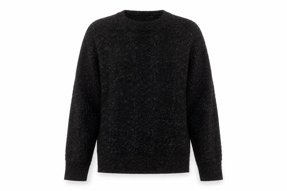 Matalan Womens Black Round Neck  Acrylic Pullover Jumper Size L