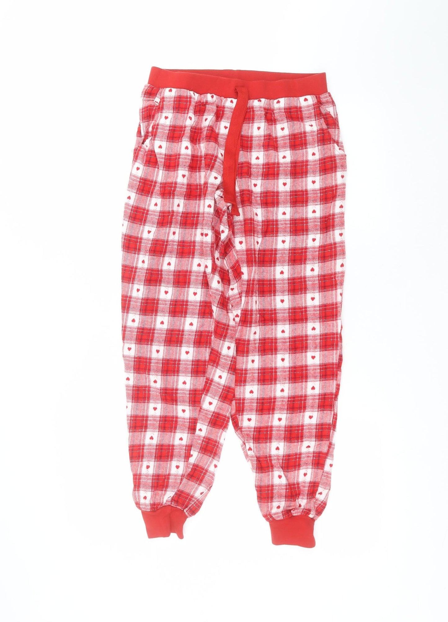 George Womens Red  Cotton Trousers  Size 8 L24 in Regular