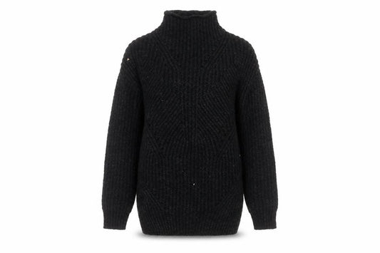 Matalan Womens Black Round Neck  Acrylic Pullover Jumper Size S