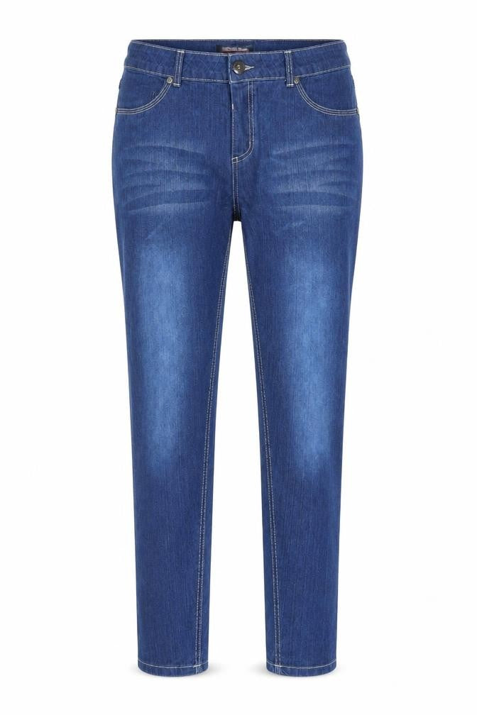 Secret Ruby Womens Blue  Cotton Straight Jeans Size 10 L32 in Regular  - Mid Blue