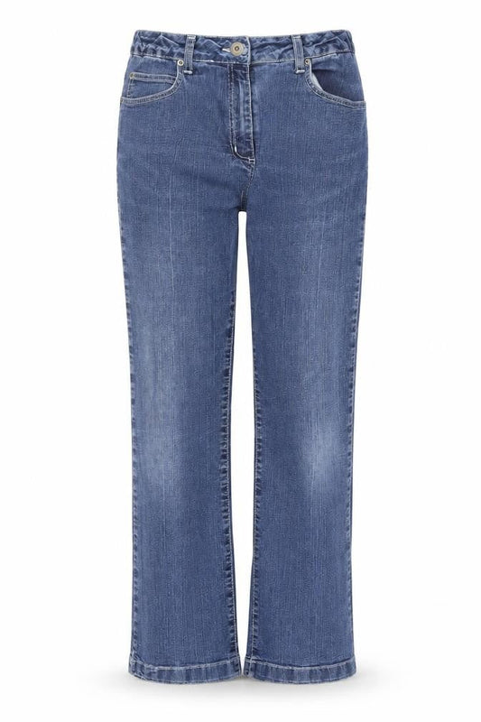 Afibel Womens Blue  Cotton Straight Jeans Size 12 L28 in Regular