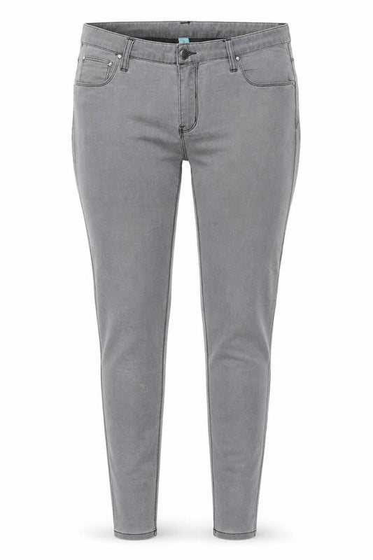 Denim CO. Womens Grey  Cotton Skinny Jeans Size 14 L28 in Regular
