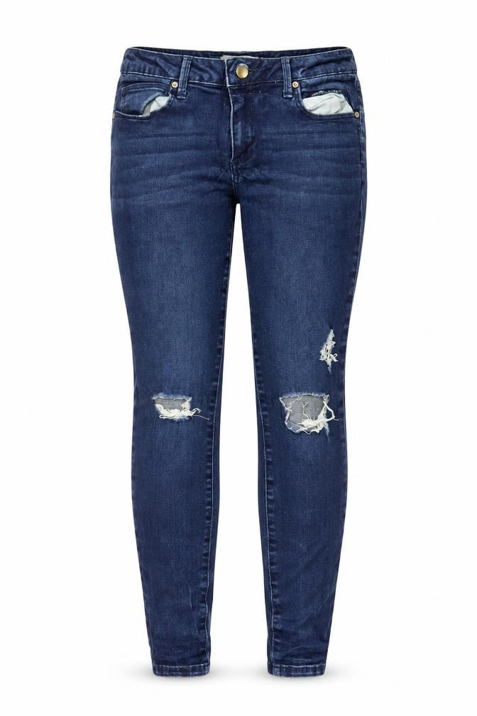 Just Fabulous Womens Blue  Cotton Skinny Jeans Size 27 in L27 in Regular