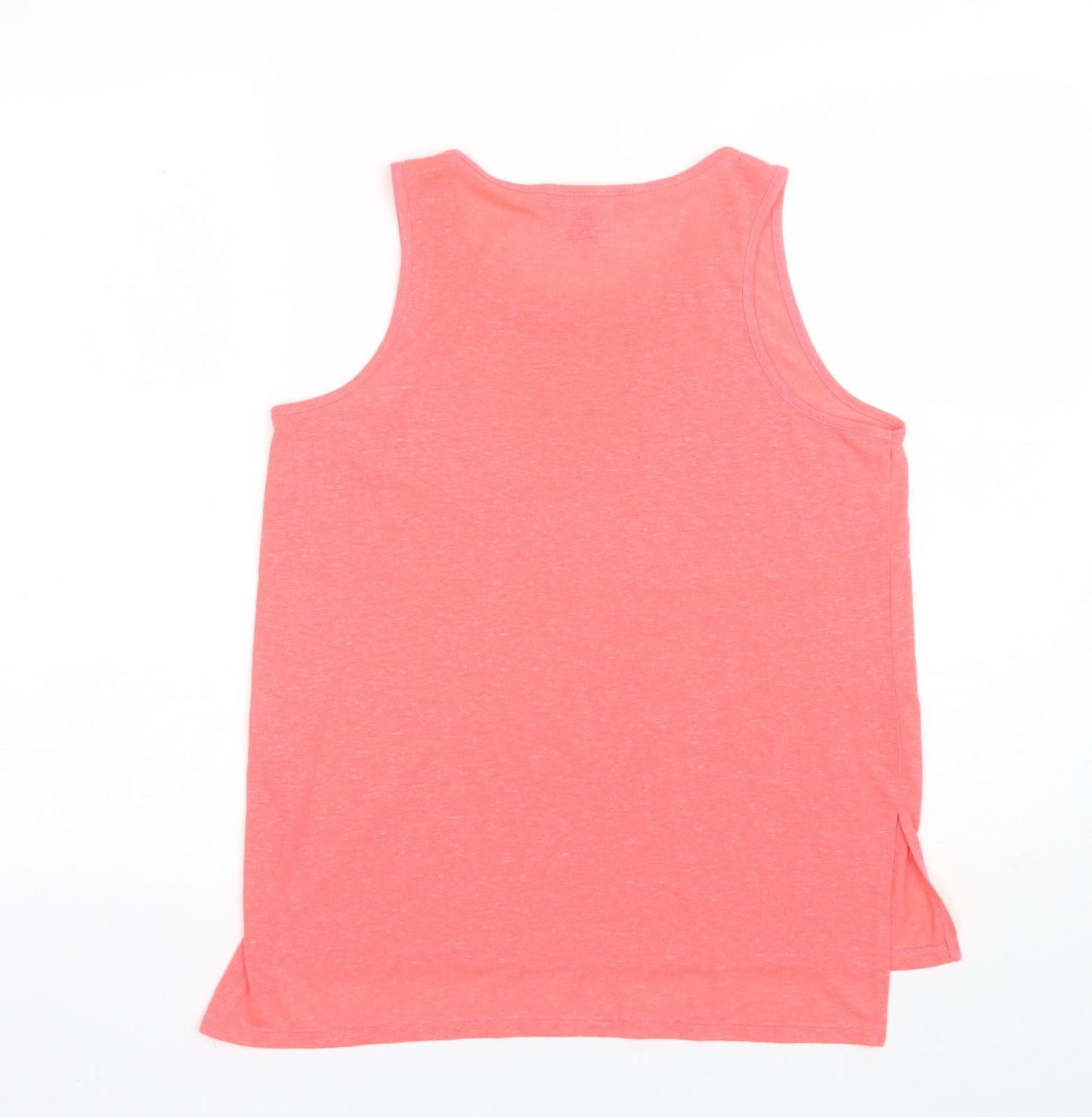 Atmosphere Womens Pink  Cotton Blend Basic Tank Size 8 Round Neck