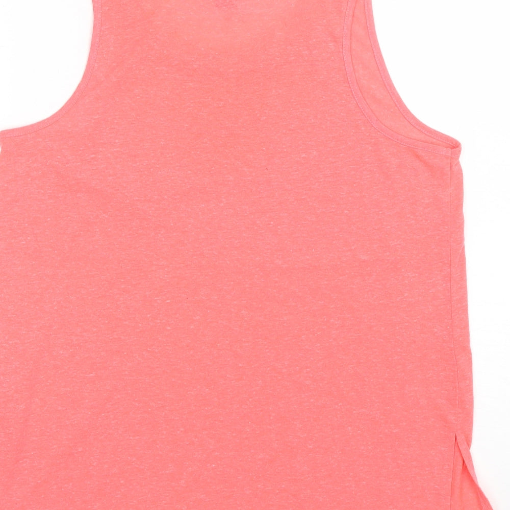 Atmosphere Womens Pink  Cotton Blend Basic Tank Size 8 Round Neck