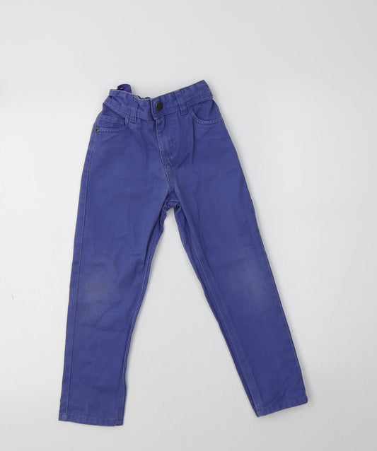 Primark Girls Blue  Cotton Skinny Jeans Size 5-6 Years  Regular