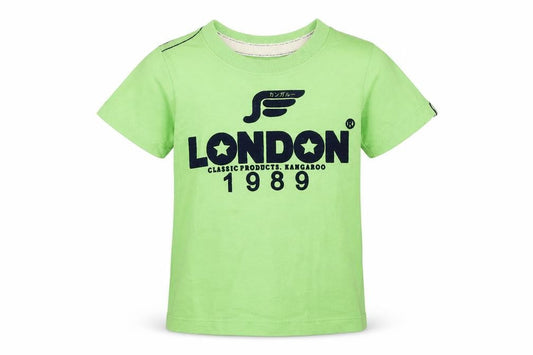 Kangaroo Boys Green  Cotton Basic T-Shirt Size S Round Neck