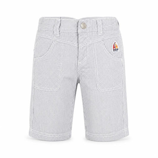 OVO Boys Grey Striped Cotton Cargo Trousers Size 12 Months