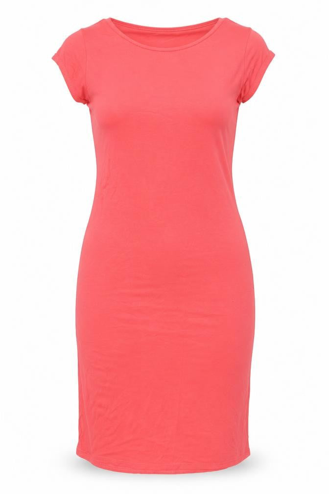 Select Womens Pink  Polyester Pencil Dress  Size 16  Round Neck