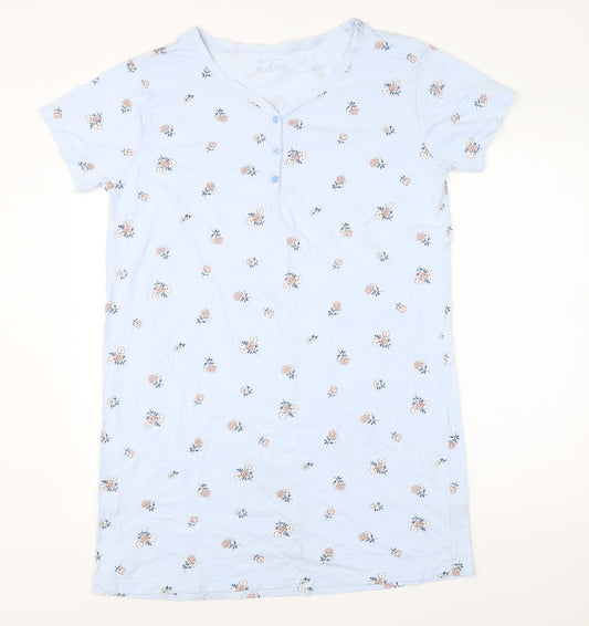 Primark Womens Blue Floral Cotton  Dress Size S