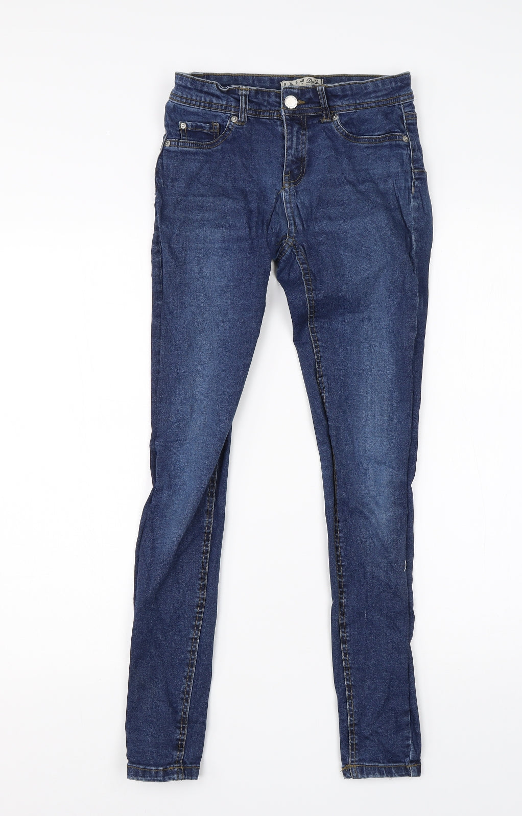 Denim Co Womens Blue  Cotton Skinny Jeans Size 8 L26 in Regular