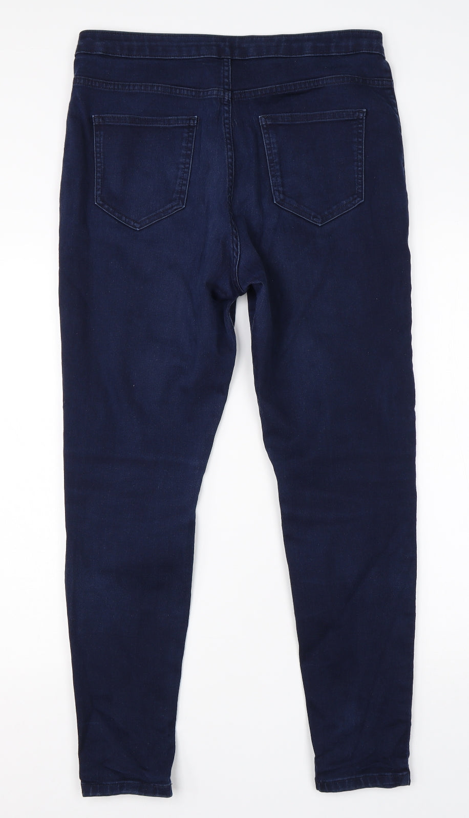 Preworn Womens Blue  Cotton Jegging Jeans Size 34 in L25 in Regular