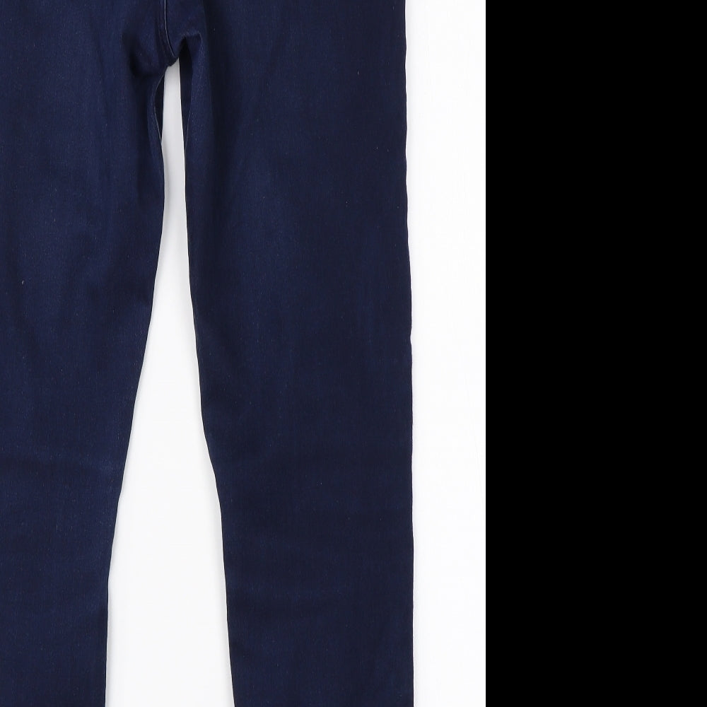 Preworn Womens Blue  Cotton Jegging Jeans Size 34 in L25 in Regular
