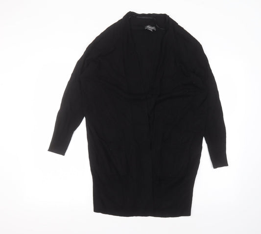 Primark Womens Black V-Neck  Viscose Cardigan Jumper Size XS