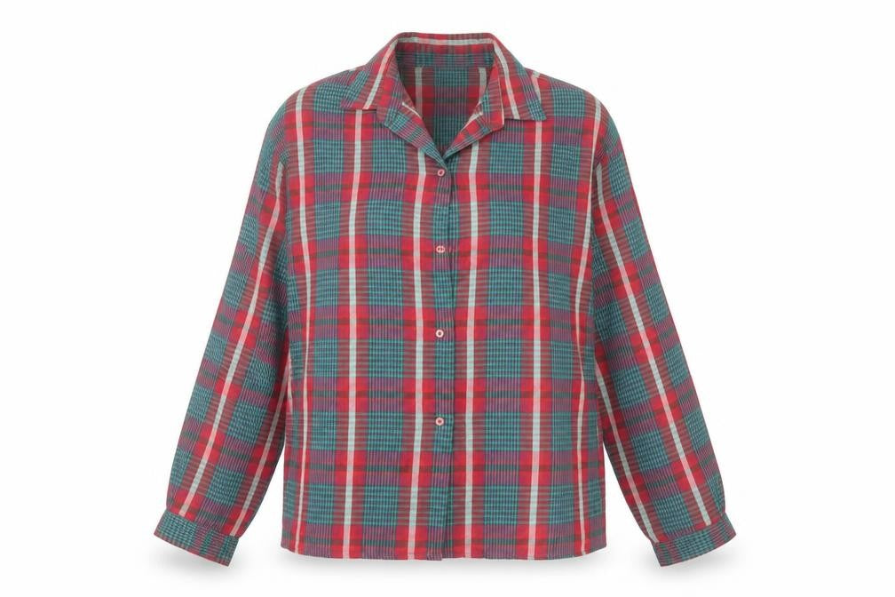 gamargue Womens Red  Polyester Basic Button-Up Size 12 Collared