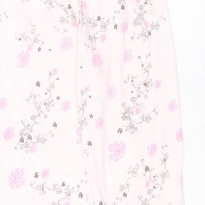 Bonmarché Womens Pink Polyester Trousers Size 12 L22 in Regular