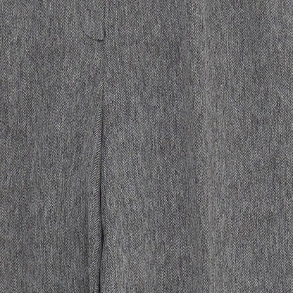 Autonomy Womens Grey Herringbone Polyester Dress Pants Trousers Size 14 L23 in Regular