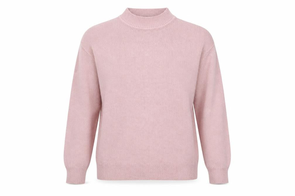 Damart Womens Grey High Neck  Acrylic Pullover Jumper Size 14