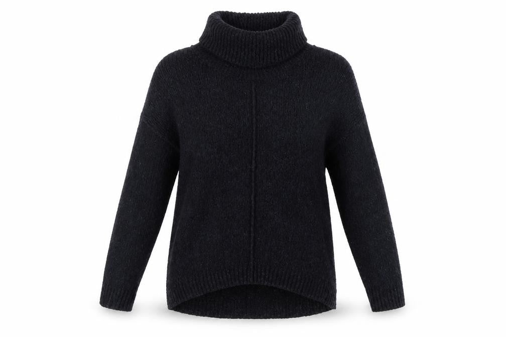 Wallis Womens Red Roll Neck  Nylon Pullover Jumper Size M
