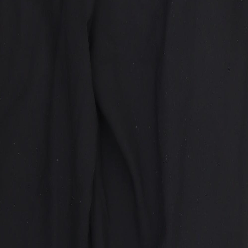 George Womens Black  Polyester Trousers  Size 12 L28 in Regular