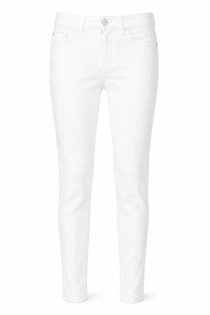 NEXT Womens White  Cotton Skinny Jeans Size 10 L29 in Regular