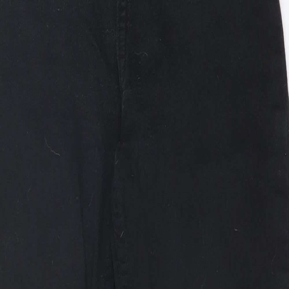 F&F Womens Black  Cotton Skinny Jeans Size 10 L27 in Regular