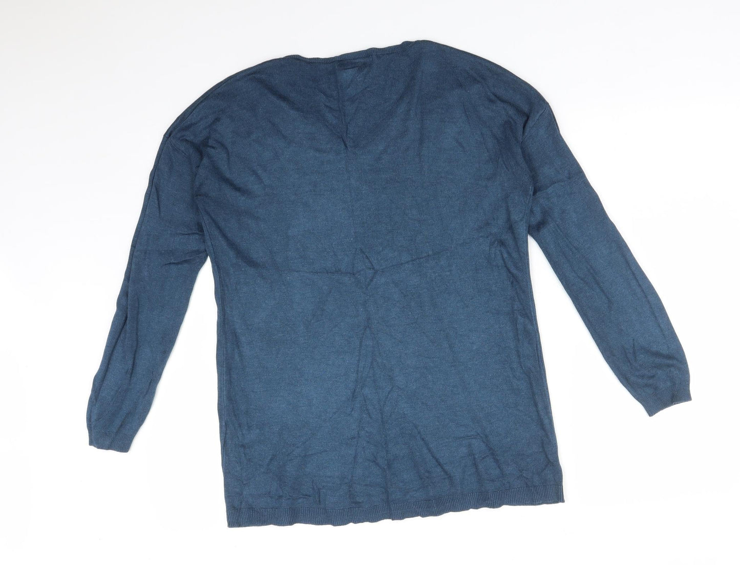 Atmosphere Womens Blue  Viscose Basic T-Shirt Size 10 V-Neck