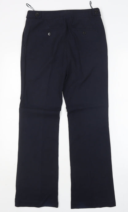 Next Womens Blue  Polyester Trousers  Size 8 L30 in Regular