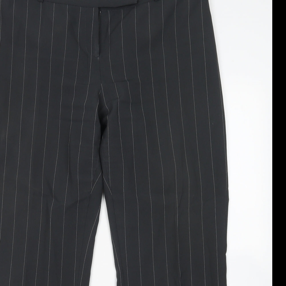 Littlewoods Womens Multicoloured Striped Polyester Trousers  Size 18 L29 in Regular