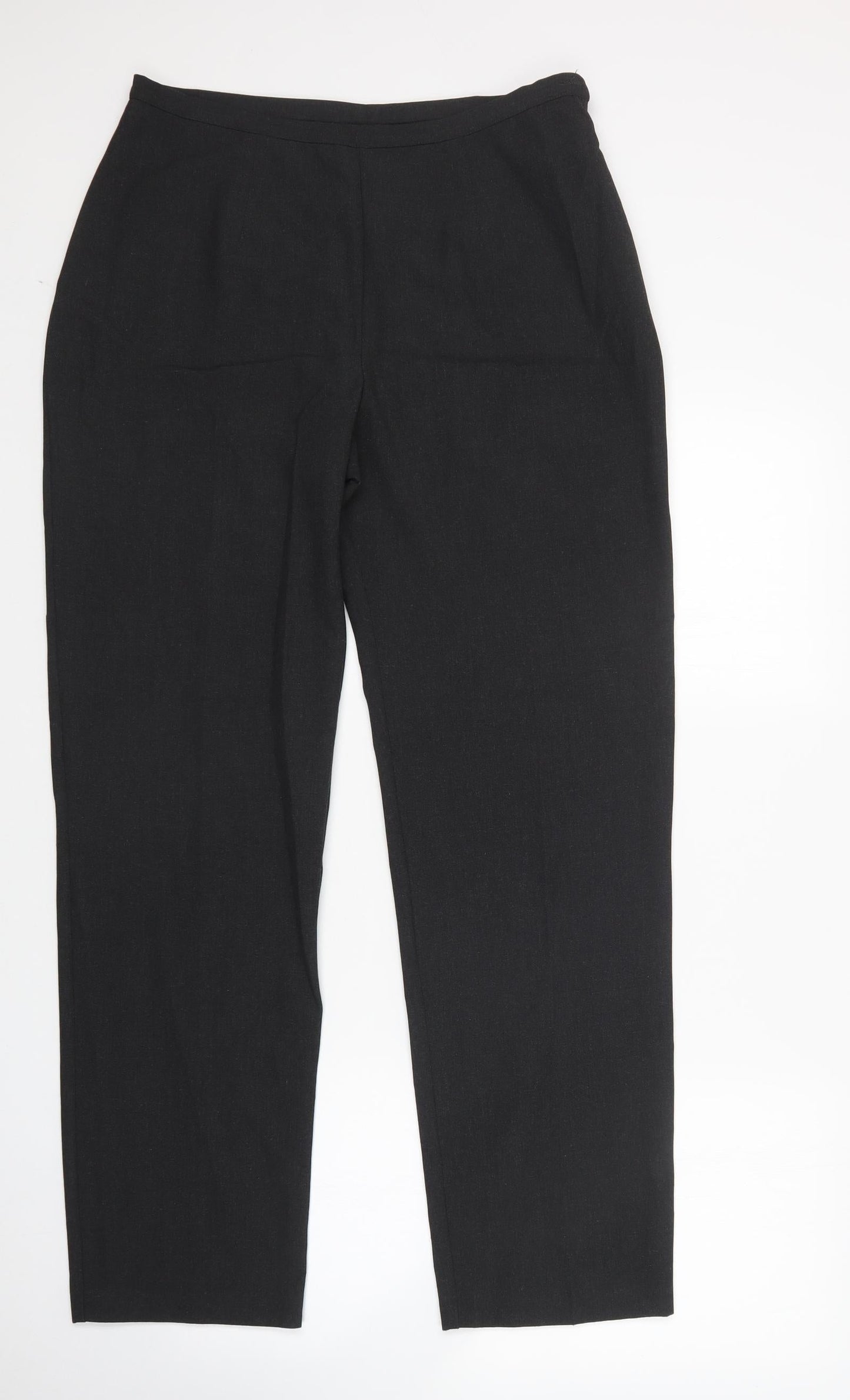 BHS Womens Grey  Polyester Trousers  Size 16 L32 in Regular