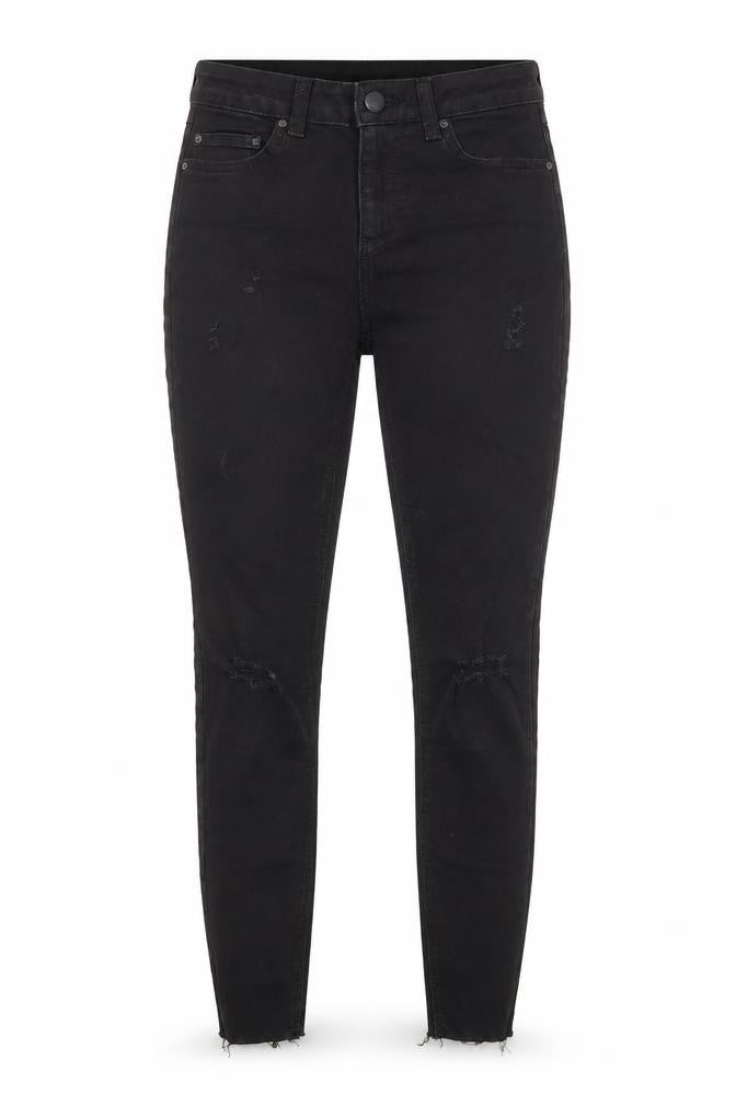 Denim Co Womens Black  Cotton Skinny Jeans Size 6 L28 in Regular
