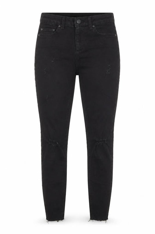 Denim Co Womens Black  Cotton Skinny Jeans Size 6 L28 in Regular