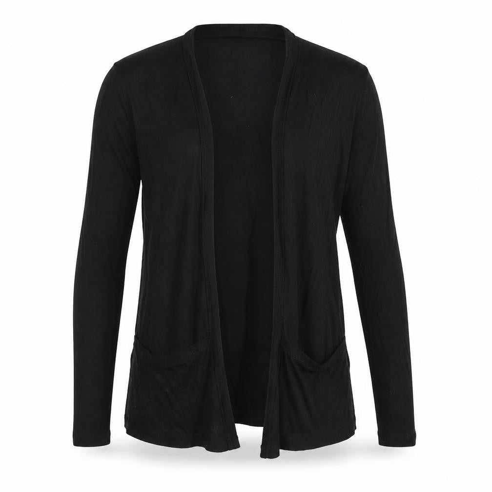 New Look Womens Black V-Neck  Viscose Wrap Jumper Size 8