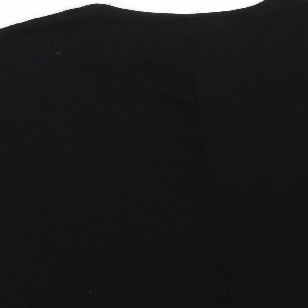 New Look Womens Black  Viscose Pullover Sweatshirt Size M
