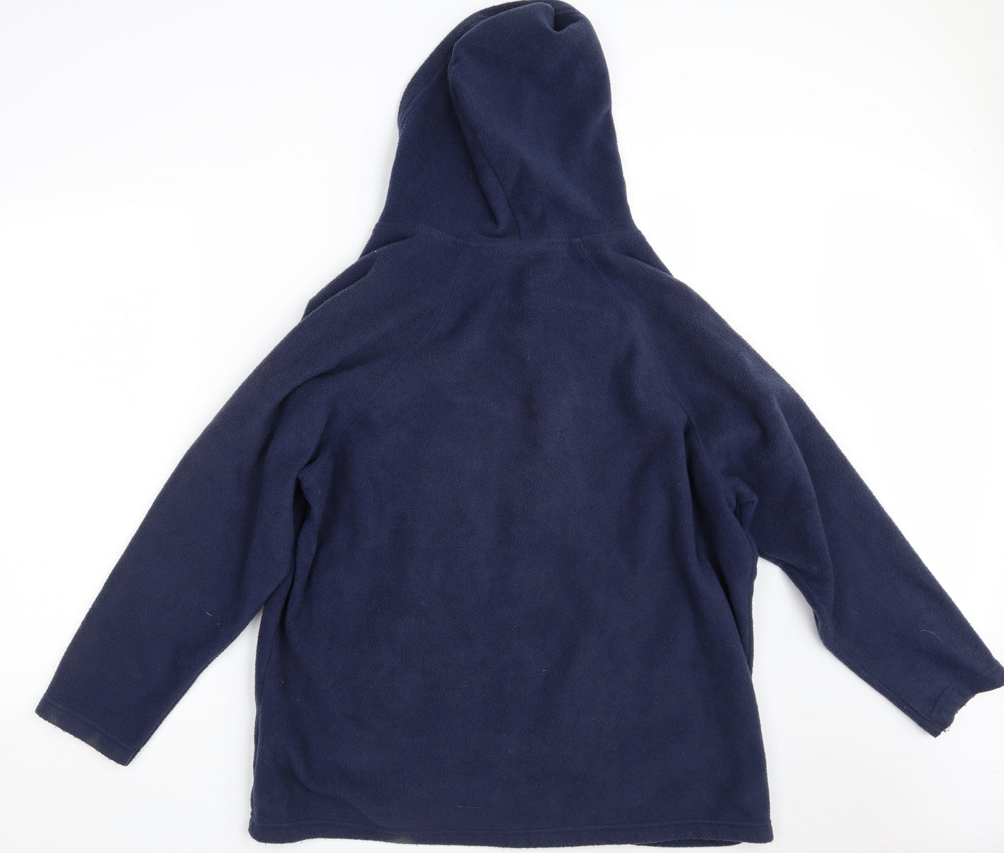 Casual Comfort Womens Blue Collared  Polyester Full Zip Jumper Size 20