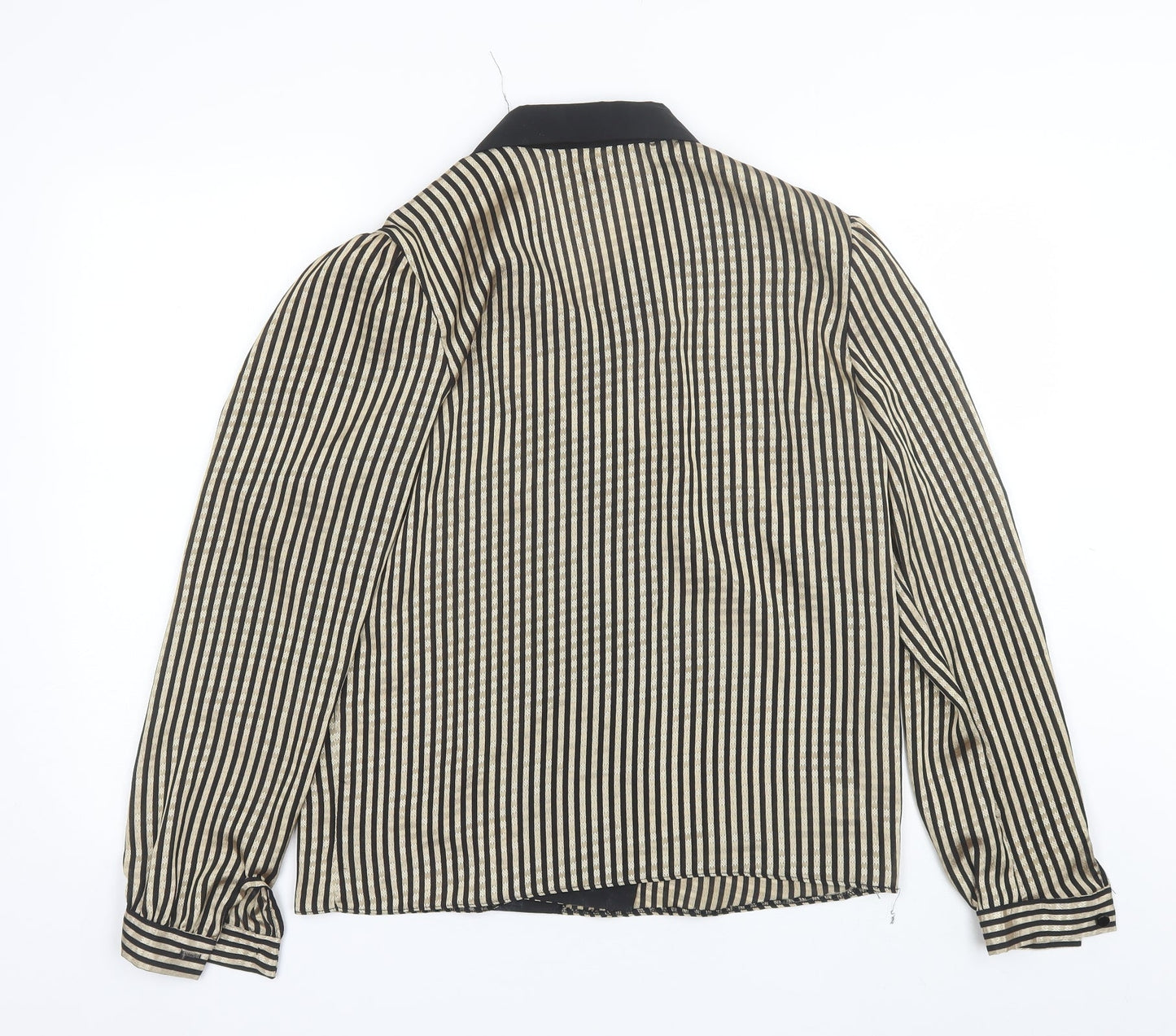 Littlewoods Womens Black Striped  Jacket  Size 14